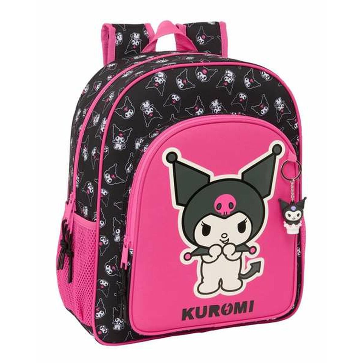 Ghiozdan Kuromi Negru Fucsia 32 x 38 x 12 cm - Birou și papetărie, Material școlar și educațional