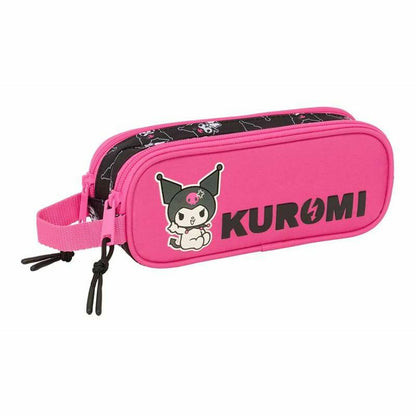 Penar dublu Kuromi Negru Fucsia 21 x 8 x 6 cm - Birou și papetărie, Material școlar și educațional