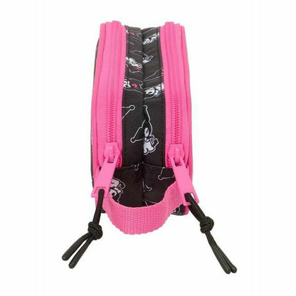 Penar dublu Kuromi Negru Fucsia 21 x 8 x 6 cm - Birou și papetărie, Material școlar și educațional