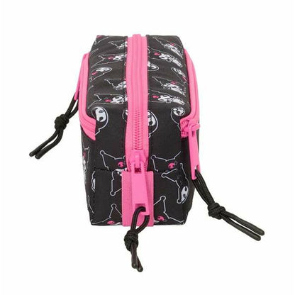 Penar triplu Kuromi Negru Fucsia 22 x 8,5 x 6 cm - Birou și papetărie, Material școlar și educațional