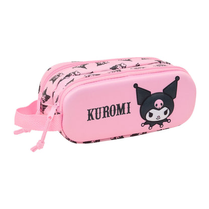 Penar dublu Kuromi Roz 21 x 8 x 6 cm - Birou și papetărie, Material școlar și educațional
