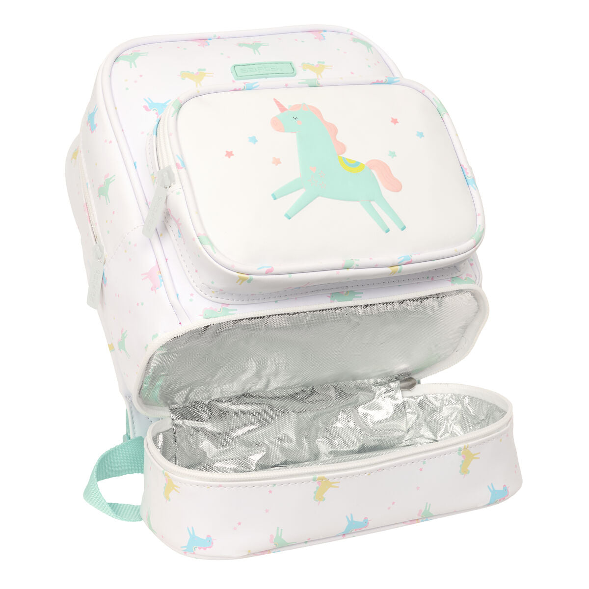 Ghiozdan Safta Unicornio Bej 22 x 27 x 10 cm - Birou și papetărie, Material școlar și educațional