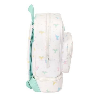 Ghiozdan Safta Unicornio Bej 22 x 27 x 10 cm - Birou și papetărie, Material școlar și educațional