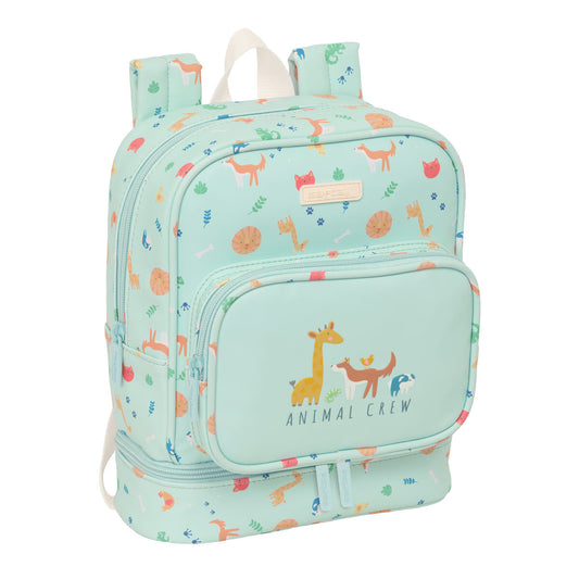 Ghiozdan Safta Pandi Albastru deschis 22 x 27 x 10 cm - Birou și papetărie, Material școlar și educațional