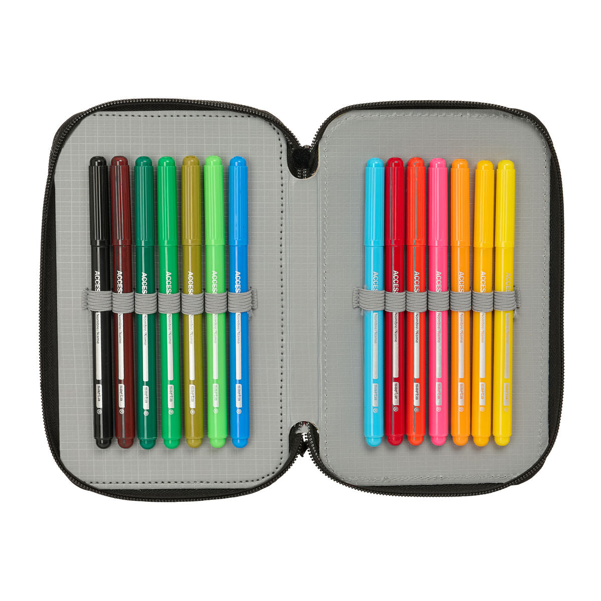 Geantă Universală Batman Negru 12,5 x 19,5 x 5,5 cm 37 Piese - Birou și papetărie, Material școlar și educațional