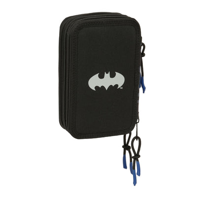 Geantă Universală Batman Negru 12,5 x 19,5 x 5,5 cm 37 Piese - Birou și papetărie, Material școlar și educațional