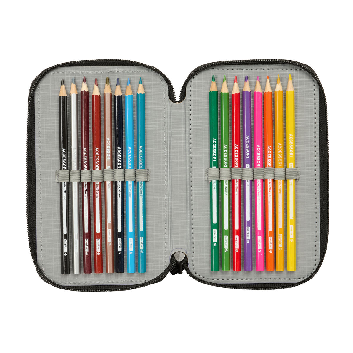 Geantă Universală Batman Negru 12,5 x 19,5 x 5,5 cm 37 Piese - Birou și papetărie, Material școlar și educațional