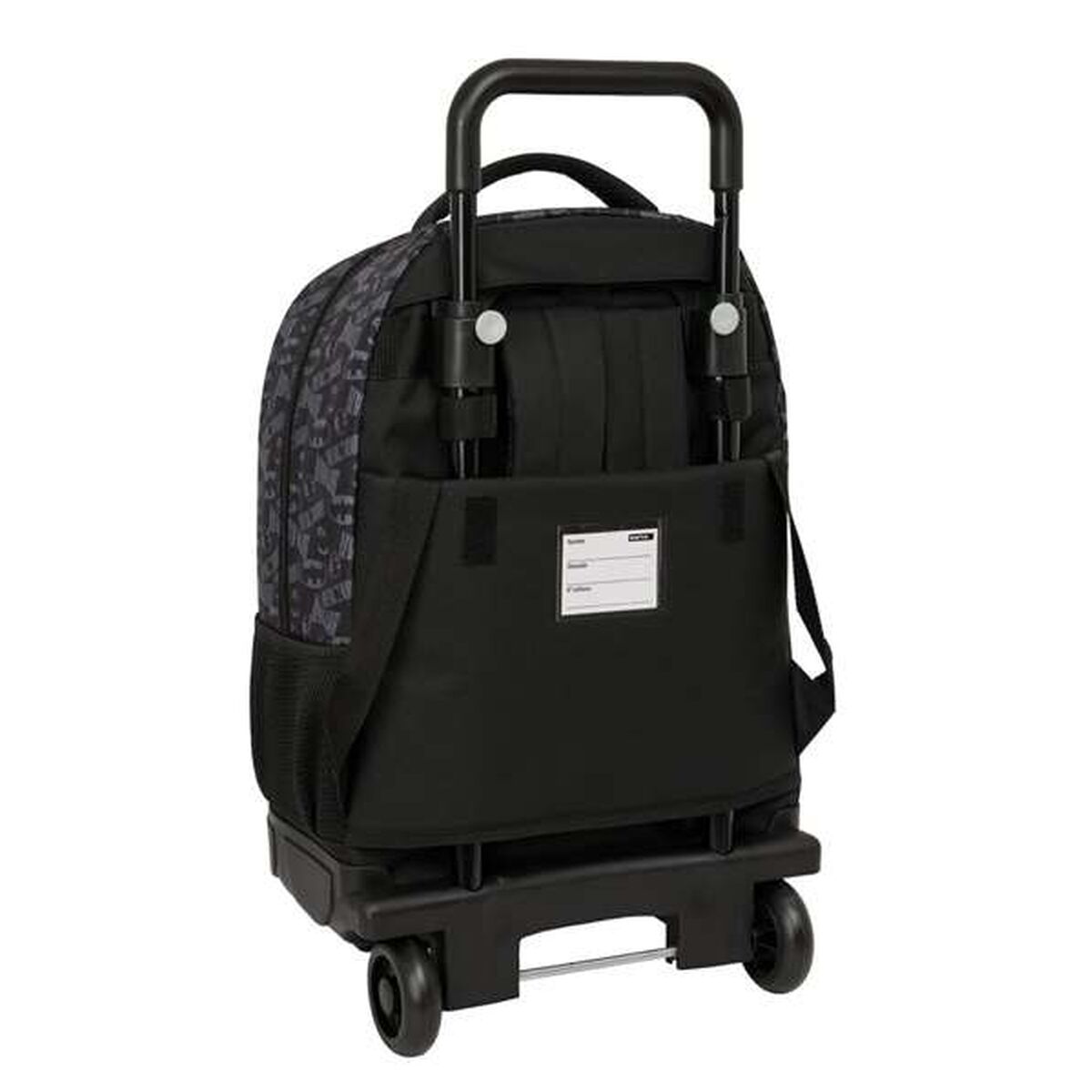 Ghiozdan cu Roți Batman Negru 33 x 45 x 22 cm - Birou și papetărie, Material școlar și educațional