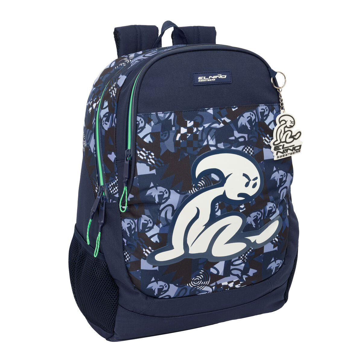 Ghiozdan El Niño Navy Bleumarin 32 x 44 x 16 cm - Birou și papetărie, Material școlar și educațional