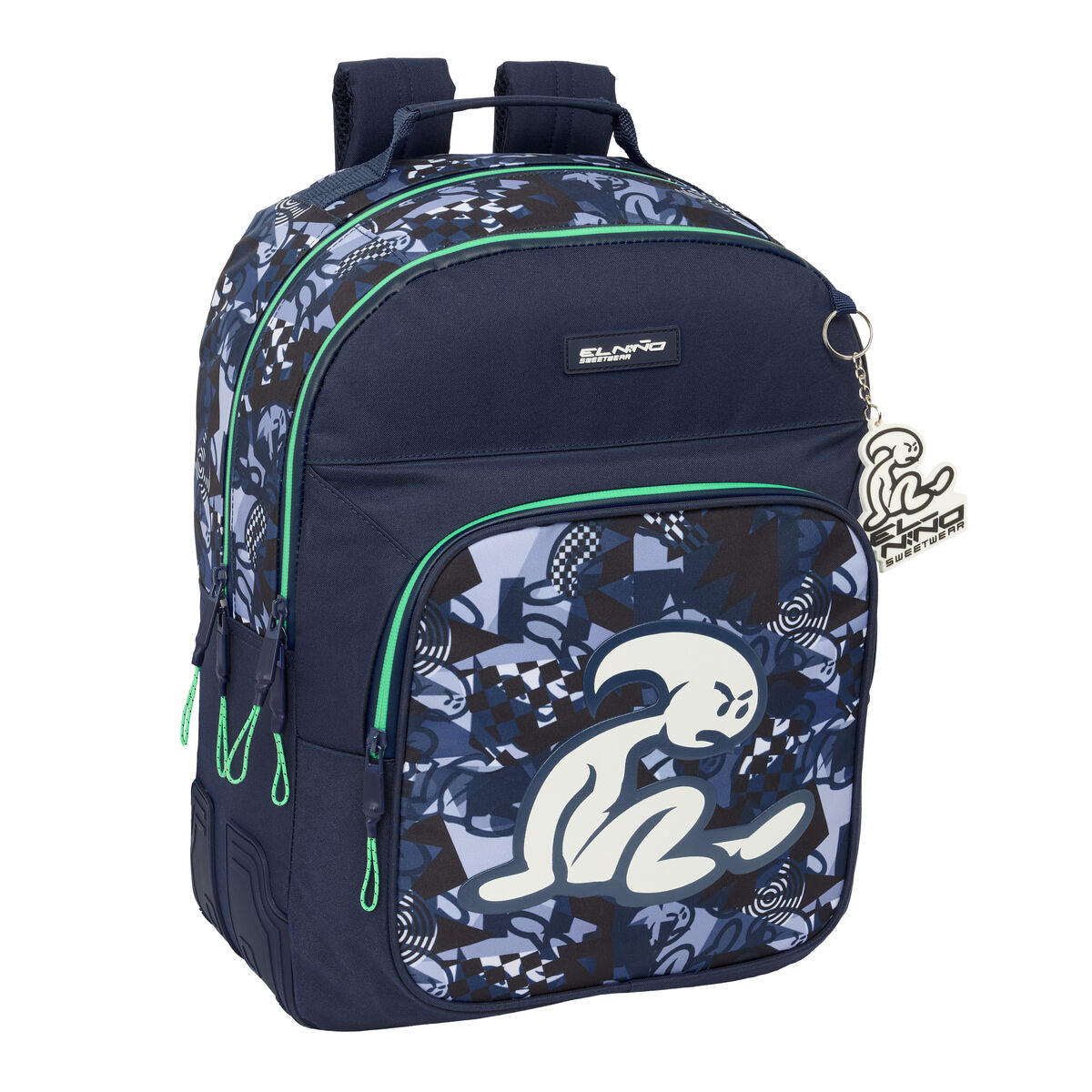 Ghiozdan El Niño Navy Bleumarin 32 x 42 x 15 cm - Birou și papetărie, Material școlar și educațional