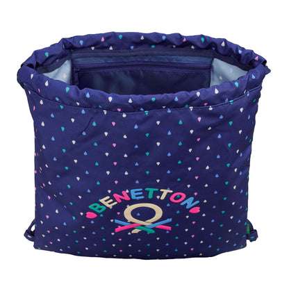 Geantă Rucsac cu Bretele Benetton Drop Multicolor 35 x 40 x 1 cm - Birou și papetărie, Material școlar și educațional