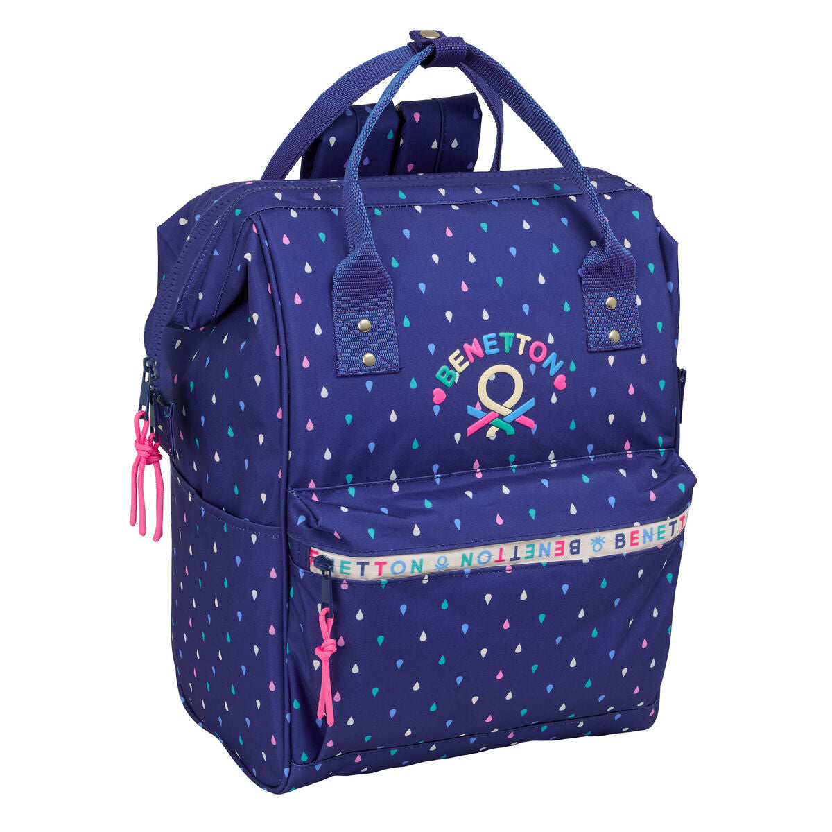 Ghiozdan Benetton benetton Multicolor 27 x 40 x 19 cm - Birou și papetărie, Material școlar și educațional