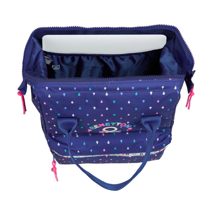Ghiozdan Benetton benetton Multicolor 27 x 40 x 19 cm - Birou și papetărie, Material școlar și educațional