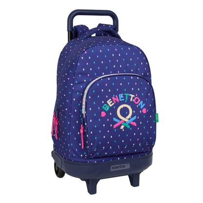 Ghiozdan Benetton Drop Multicolor 33 x 45 x 22 cm - Birou și papetărie, Material școlar și educațional