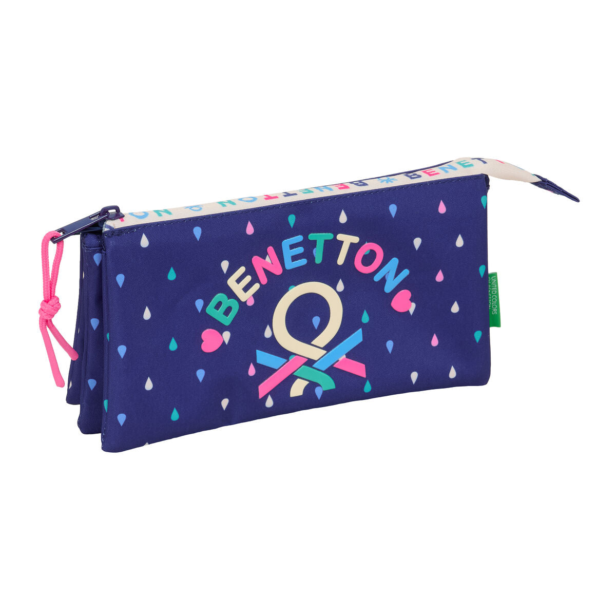 Geantă Universală Benetton Drop Multicolor 22 x 12 x 3 cm - Birou și papetărie, Material școlar și educațional