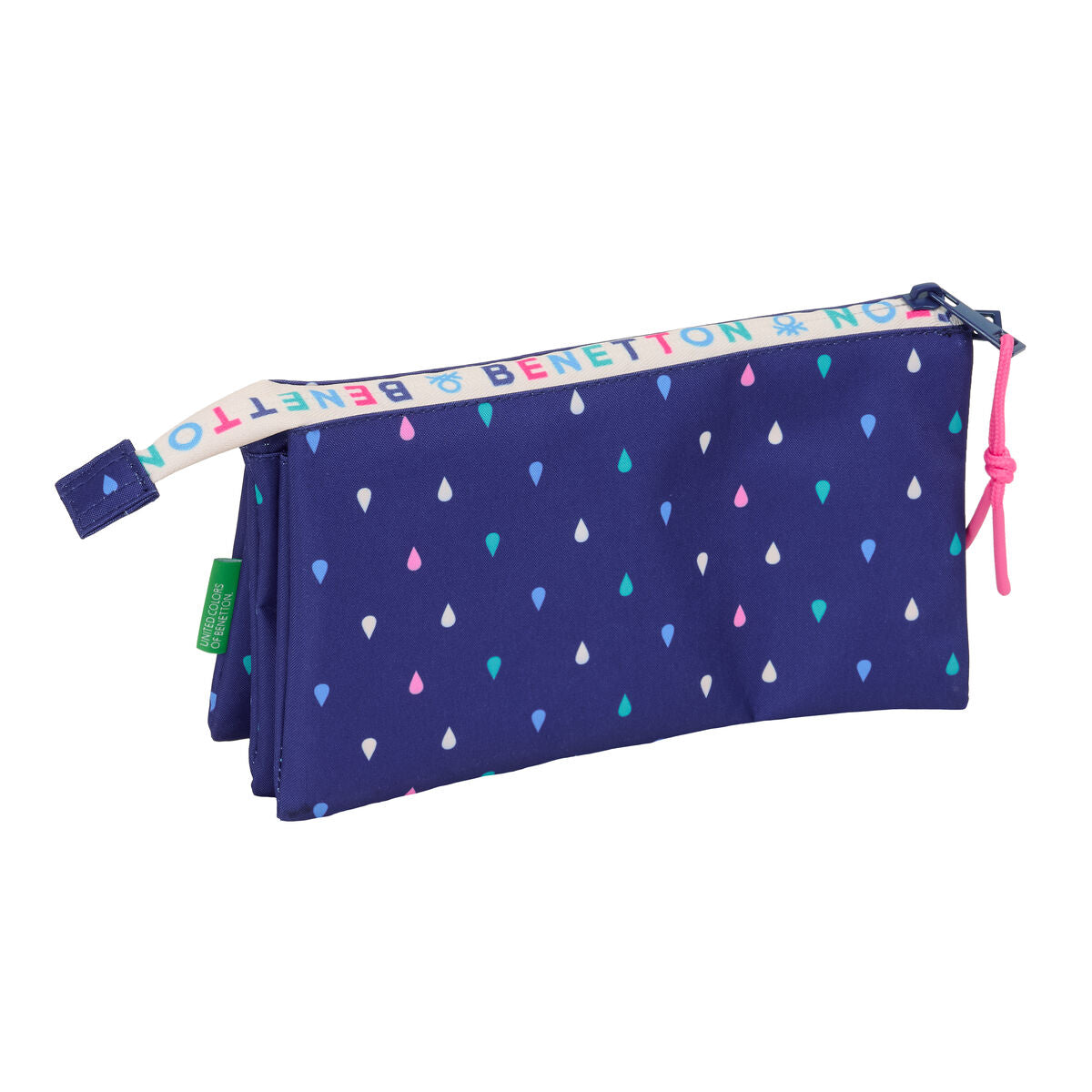 Geantă Universală Benetton Drop Multicolor 22 x 12 x 3 cm - Birou și papetărie, Material școlar și educațional