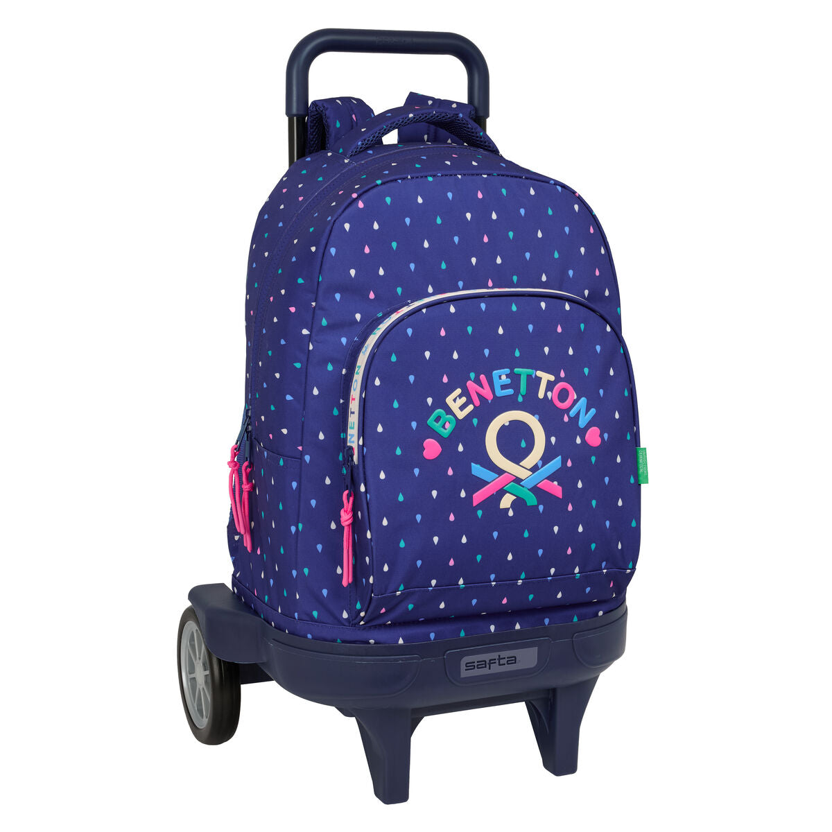 Ghiozdan Benetton Drop Multicolor 33 x 45 x 22 cm - Birou și papetărie, Material școlar și educațional