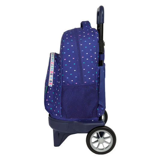 Ghiozdan Benetton Drop Multicolor 33 x 45 x 22 cm - Birou și papetărie, Material școlar și educațional