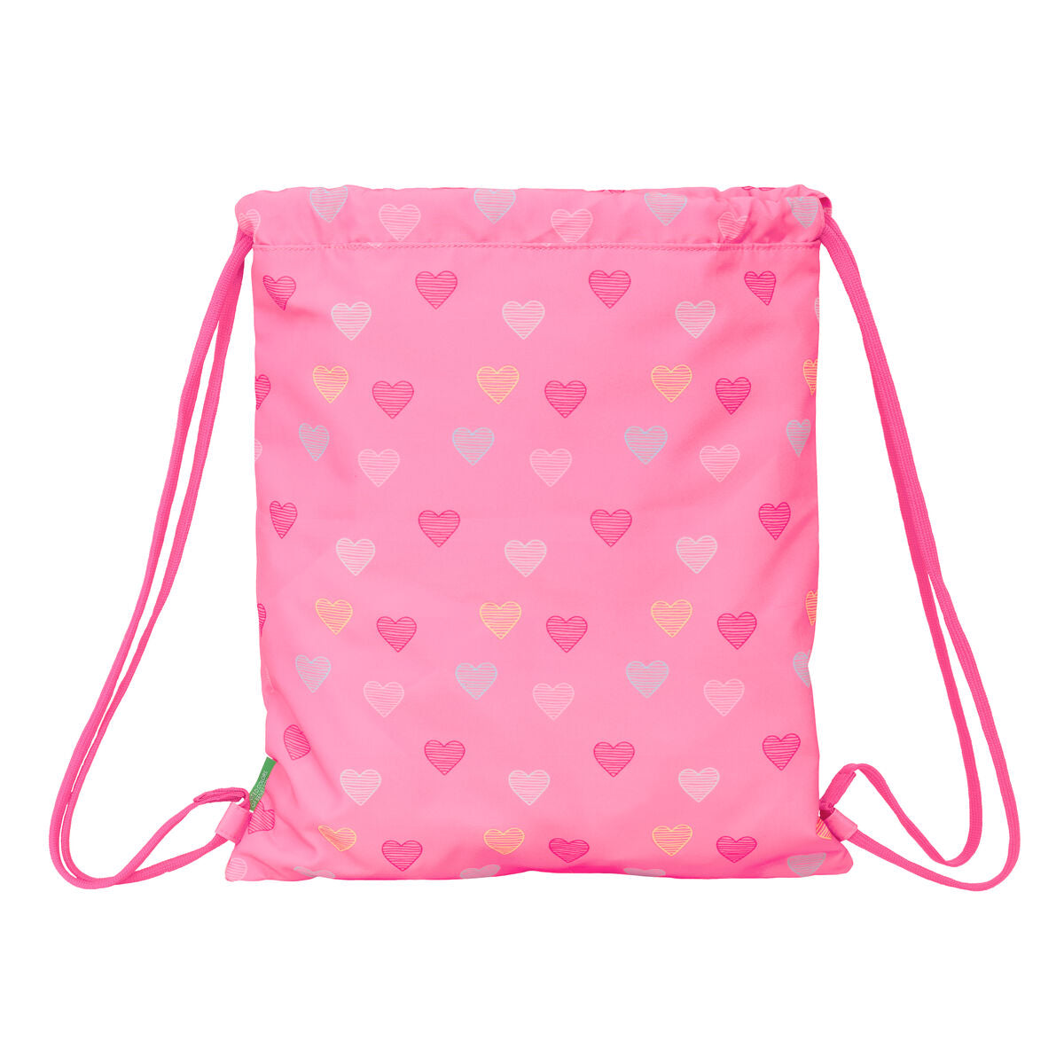 Geantă Rucsac cu Bretele Benetton Heart Roz 35 x 40 x 1 cm - Birou și papetărie, Material școlar și educațional