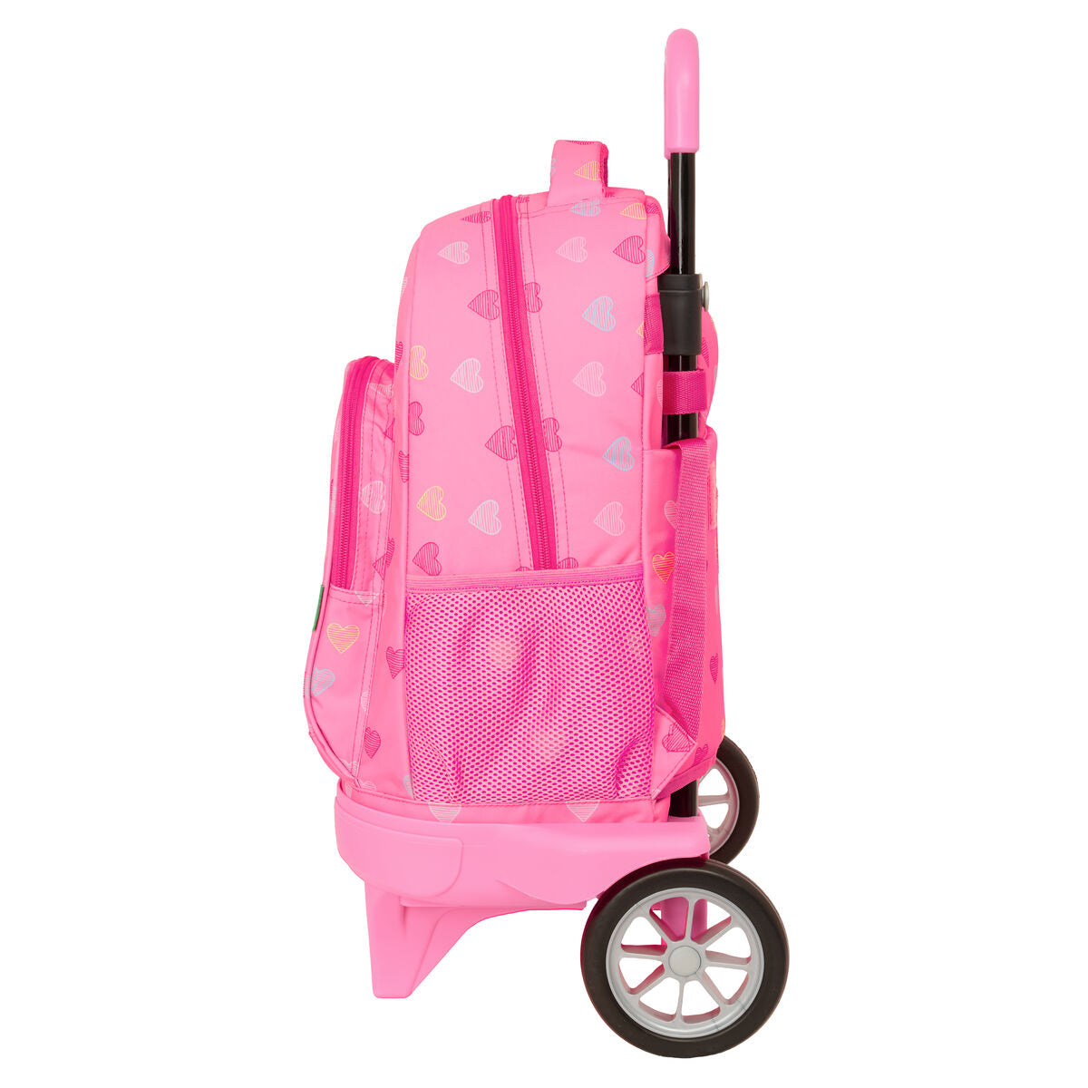 Ghiozdan Benetton Heart Roz 33 x 45 x 22 cm - Birou și papetărie, Material școlar și educațional