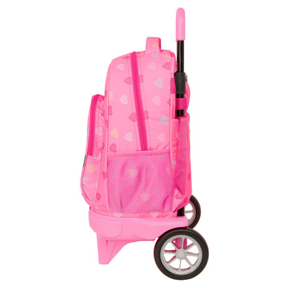 Ghiozdan Benetton Heart Roz 33 x 45 x 22 cm - Birou și papetărie, Material școlar și educațional