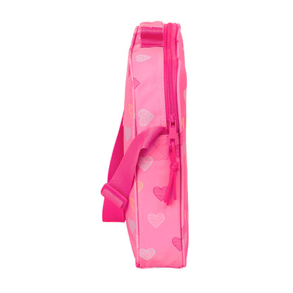 Ghiozdan Benetton Heart Roz 38 x 28 x 6 cm - Birou și papetărie, Material școlar și educațional