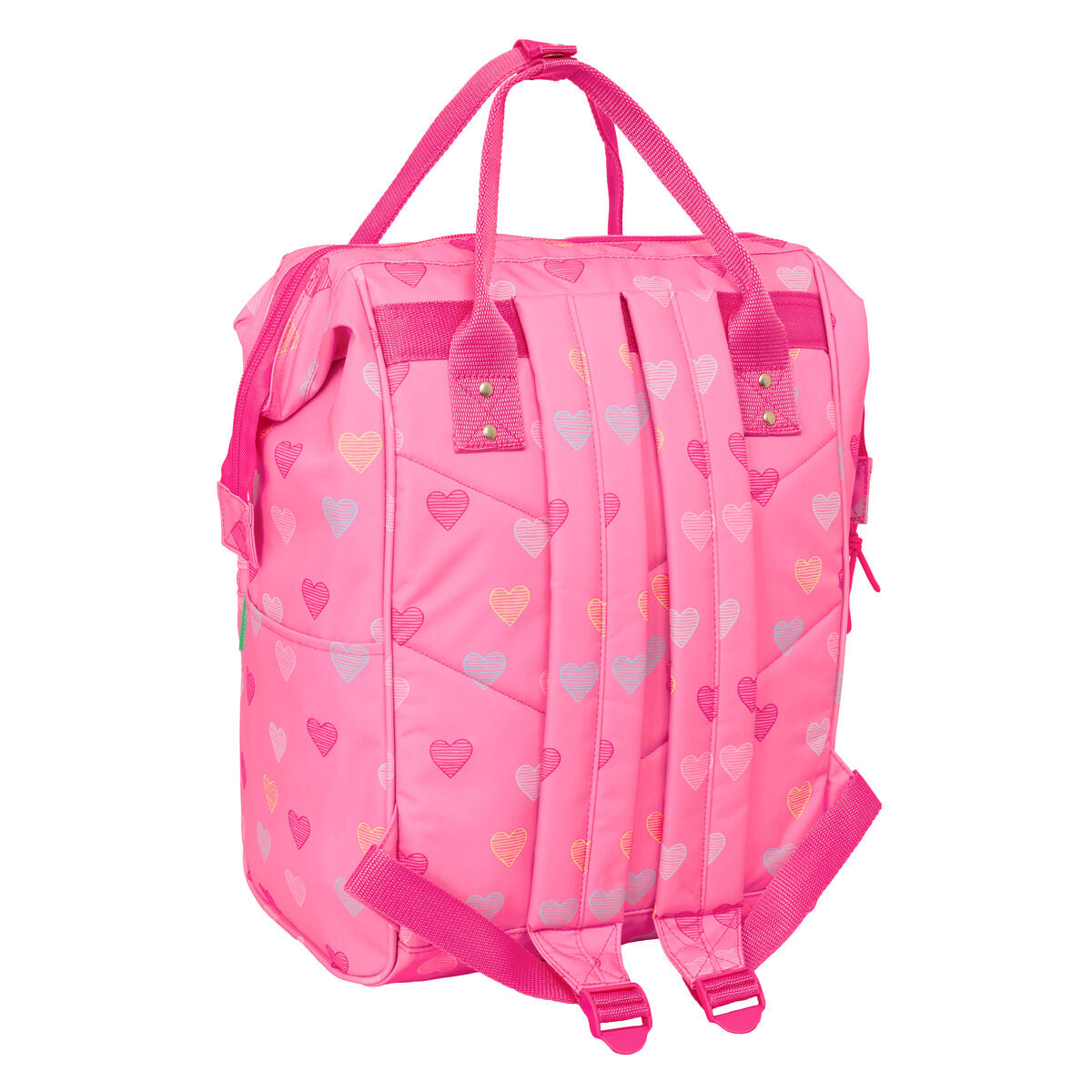 Ghiozdan Benetton benetton Roz 27 x 40 x 19 cm - Birou și papetărie, Material școlar și educațional