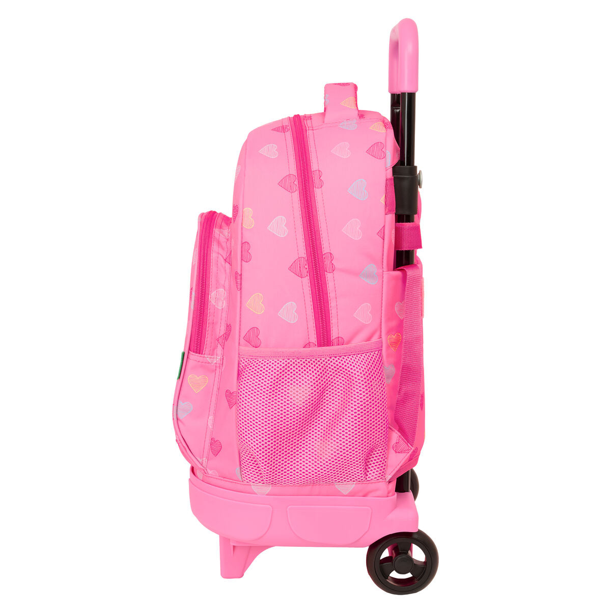 Ghiozdan Benetton Heart Roz 33 x 45 x 22 cm - Birou și papetărie, Material școlar și educațional