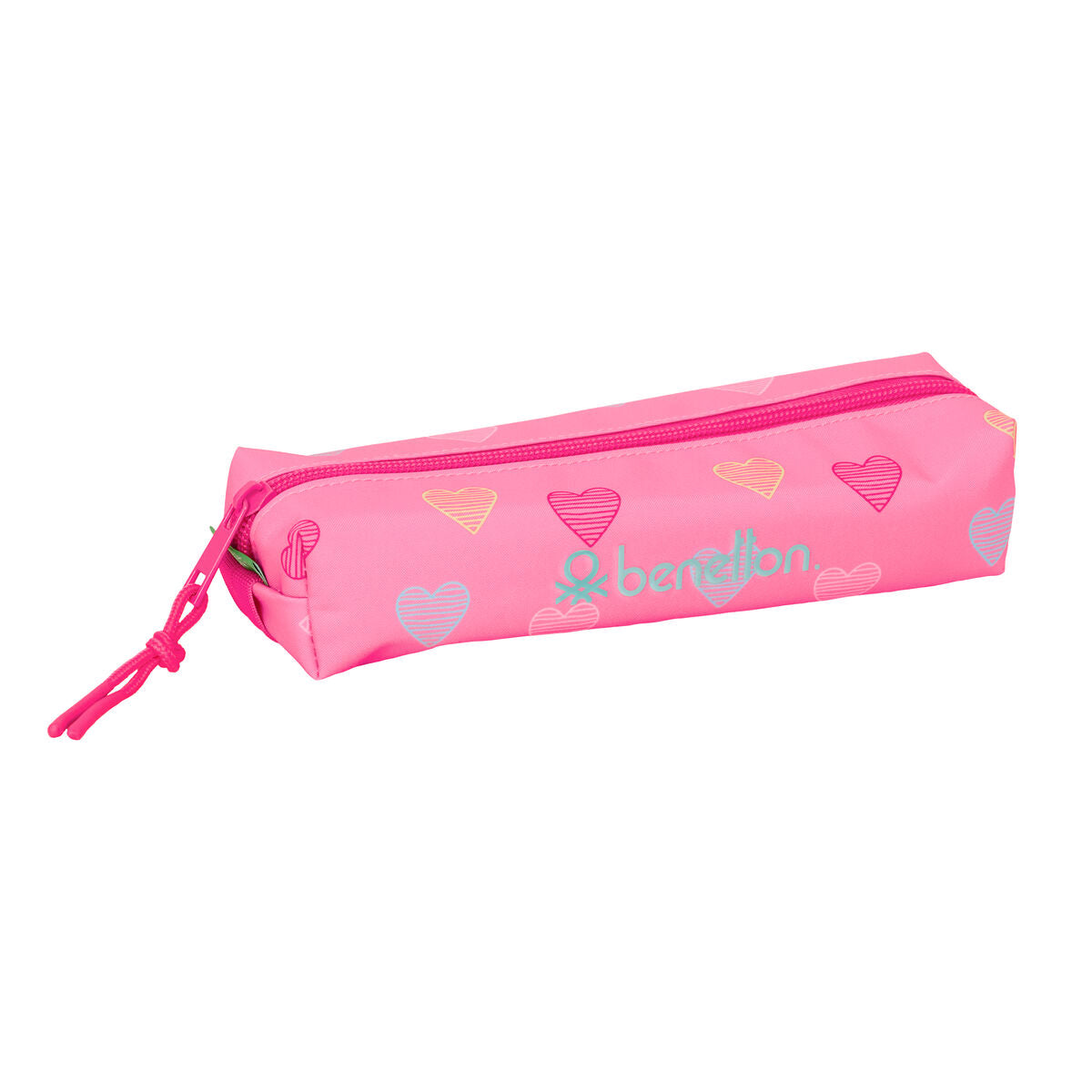 Geantă Universală Benetton Heart Roz 22 x 4 x 7 cm - Birou și papetărie, Material școlar și educațional