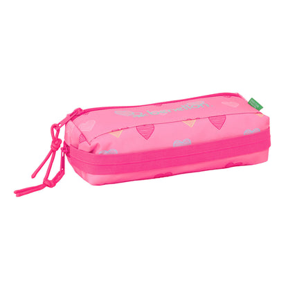 Geantă Universală Benetton Heart Roz 22 x 8,5 x 6 cm - Birou și papetărie, Material școlar și educațional