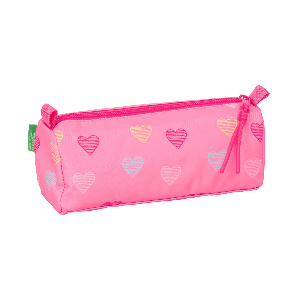 Geantă Universală Benetton Heart Roz 21 x 8 x 7 cm - Birou și papetărie, Material școlar și educațional