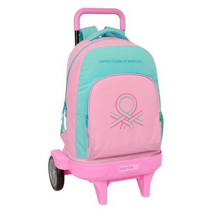 Ghiozdan cu Roți Benetton Dolce Multicolor 33 x 45 x 22 cm - Birou și papetărie, Material școlar și educațional