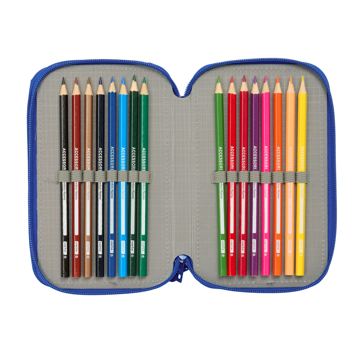 Geantă Universală Sonic Albastru 12,5 x 19,5 x 5,5 cm 37 Piese - Birou și papetărie, Material școlar și educațional