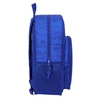 Ghiozdan Sonic Albastru 33 x 42 x 14 cm - Birou și papetărie, Material școlar și educațional