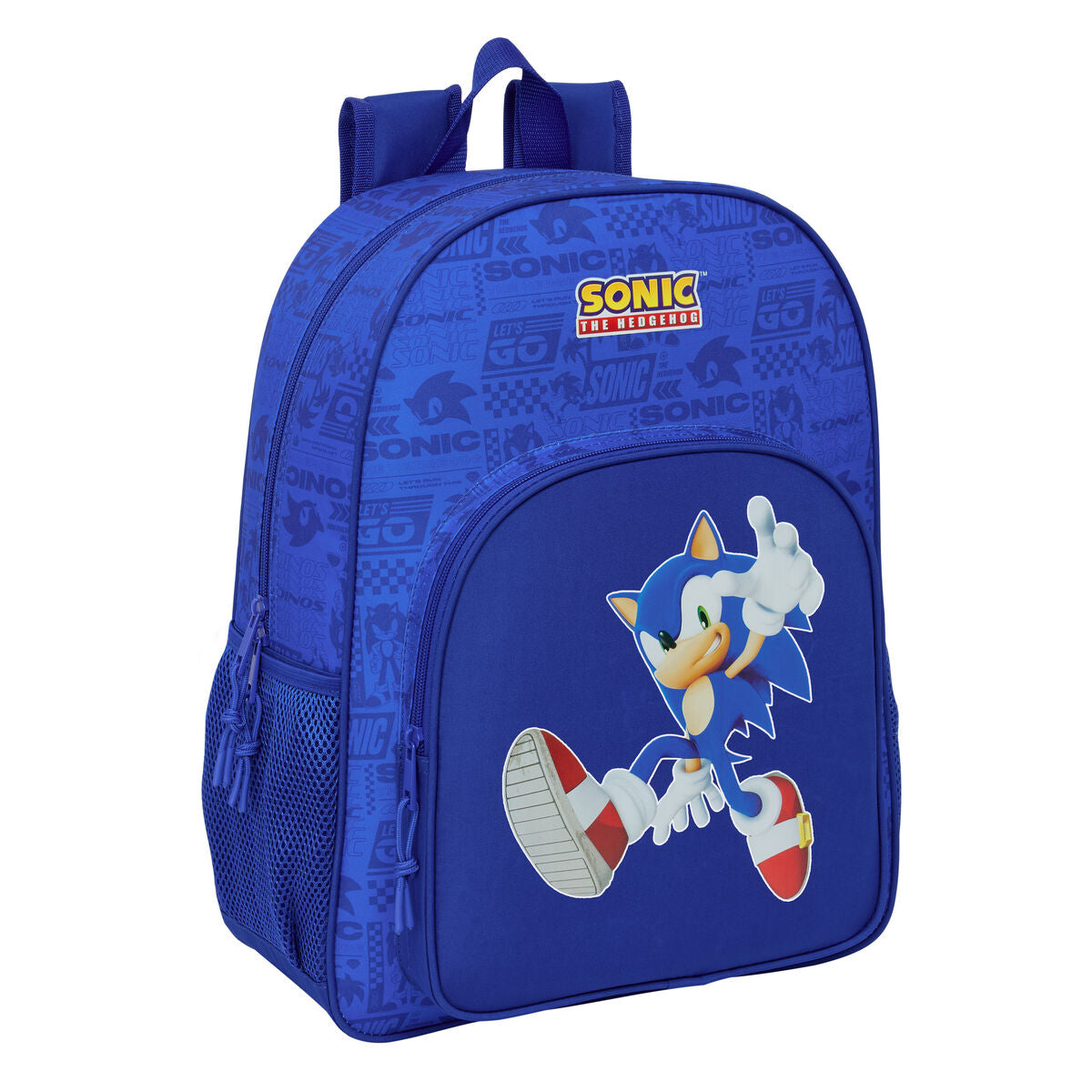 Ghiozdan Sonic Albastru 33 x 42 x 14 cm - Birou și papetărie, Material școlar și educațional
