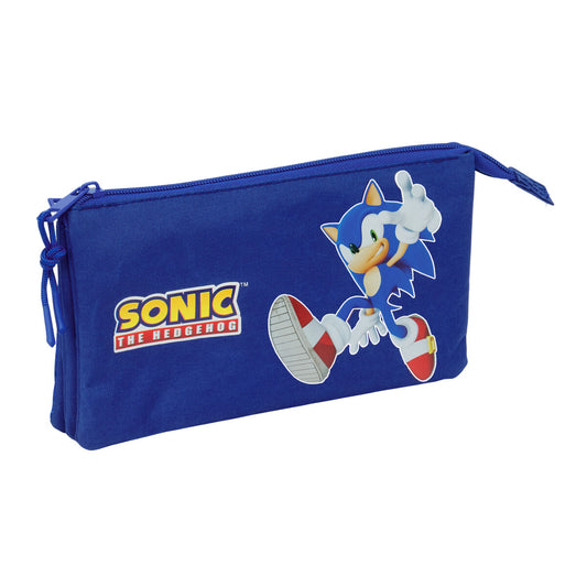 Geantă Universală Sonic Albastru 22 x 12 x 3 cm - Birou și papetărie, Material școlar și educațional