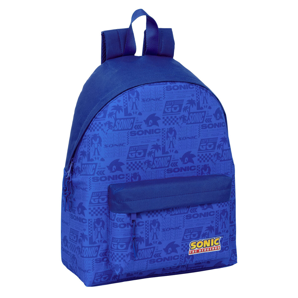 Ghiozdan Sonic Albastru 33 x 42 x 15 cm - Birou și papetărie, Material școlar și educațional
