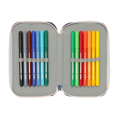 Geantă Universală F.C. Barcelona Bleumarin 12.5 x 19.5 x 4 cm 29 Piese - Birou și papetărie, Material școlar și educațional