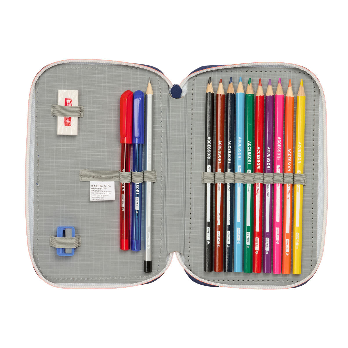 Geantă Universală F.C. Barcelona Bleumarin 12.5 x 19.5 x 4 cm 29 Piese - Birou și papetărie, Material școlar și educațional