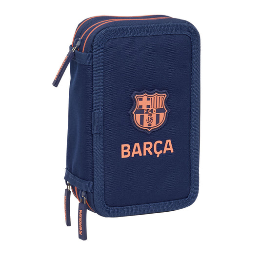 Geantă Universală F.C. Barcelona Bleumarin 12,5 x 19,5 x 5,5 cm 37 Piese - Birou și papetărie, Material școlar și educațional