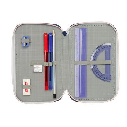 Geantă Universală F.C. Barcelona Bleumarin 12,5 x 19,5 x 5,5 cm 37 Piese - Birou și papetărie, Material școlar și educațional