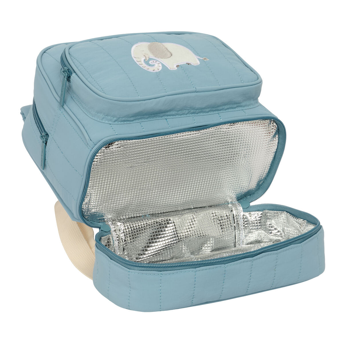 Ghiozdan Safta Elefante Albastru 22 x 27 x 10 cm - Birou și papetărie, Material școlar și educațional