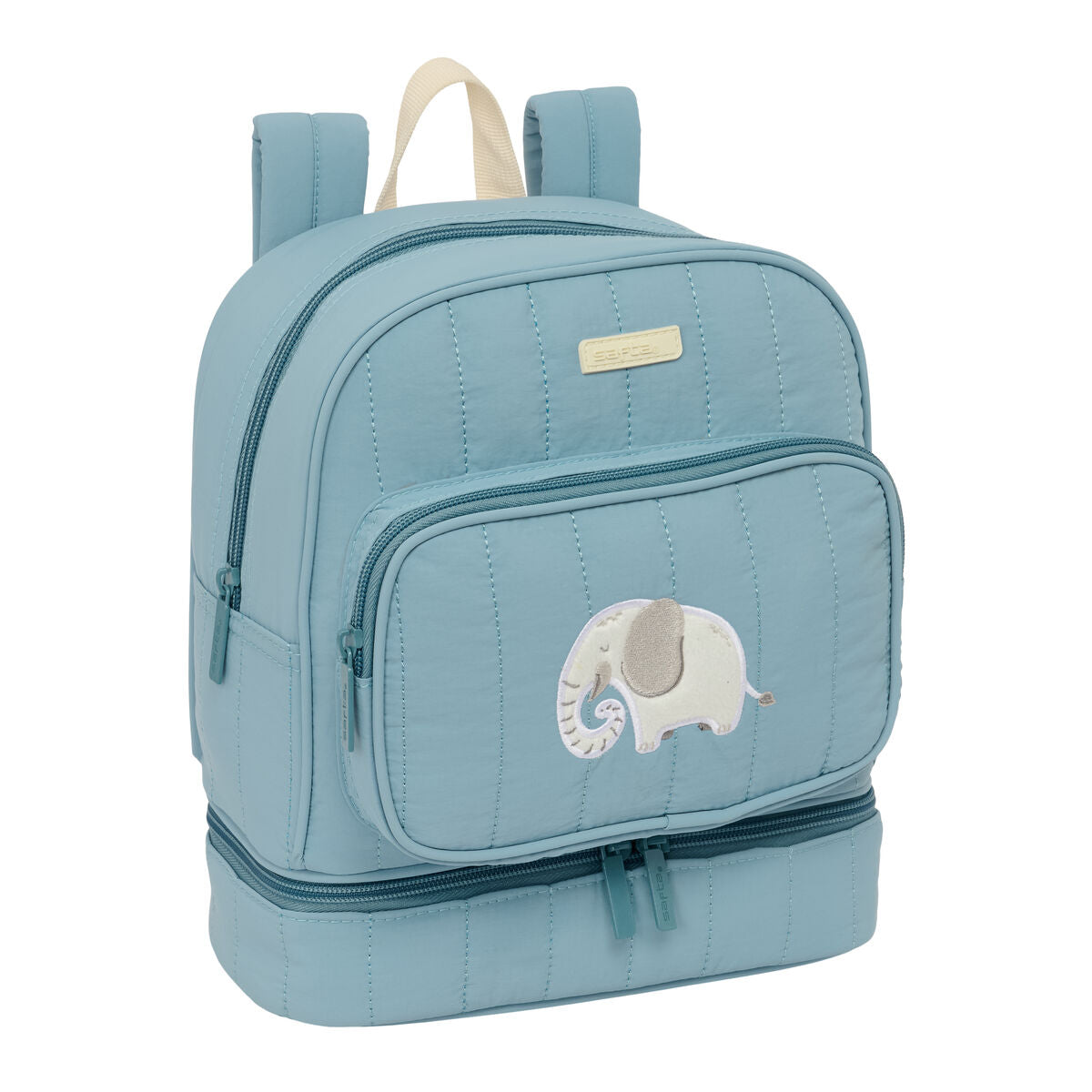 Ghiozdan Safta Elefante Albastru 22 x 27 x 10 cm - Birou și papetărie, Material școlar și educațional