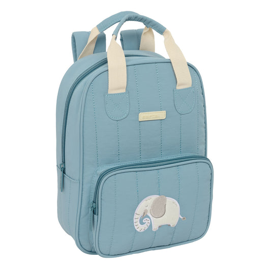 Ghiozdan Safta Elefante Albastru 20 x 28 x 8 cm - Birou și papetărie, Material școlar și educațional