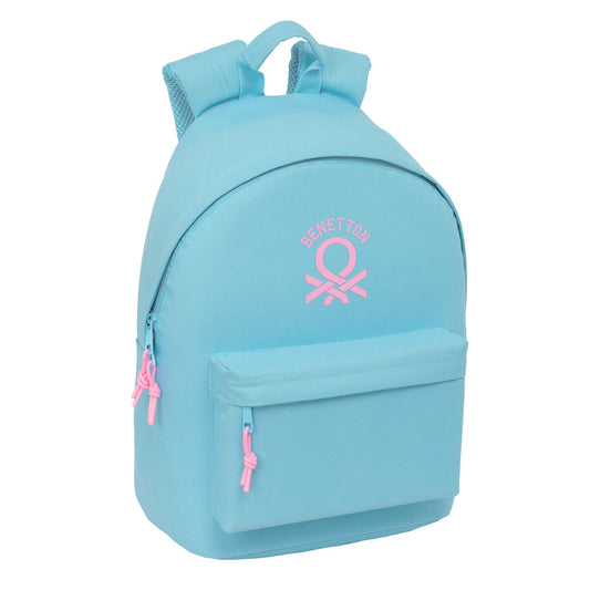 Ghiozdan Benetton benetton basics Celeste 31 x 41 x 16 cm - Birou și papetărie, Material școlar și educațional