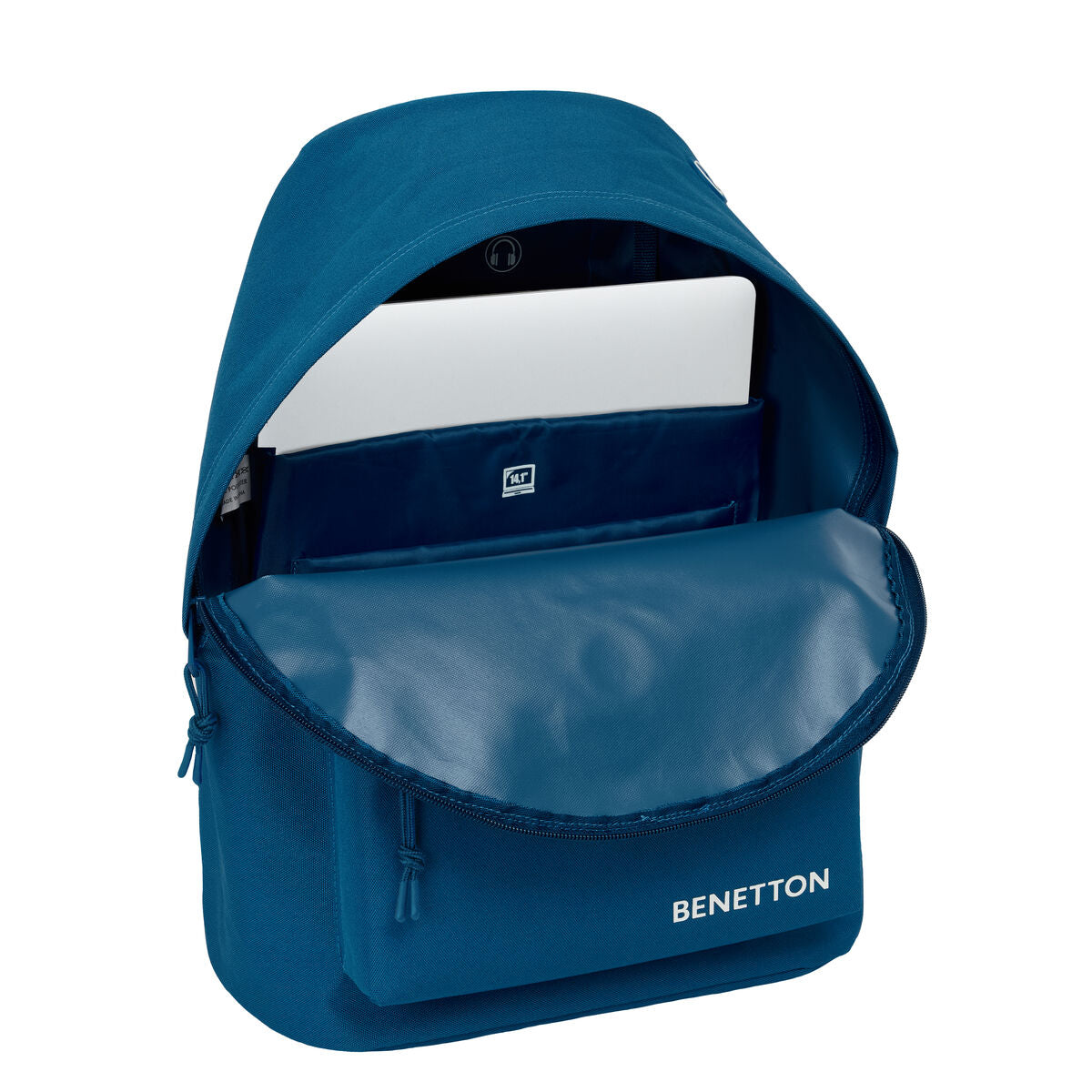 Ghiozdan Benetton benetton basics Bleumarin 31 x 41 x 16 cm - Birou și papetărie, Material școlar și educațional