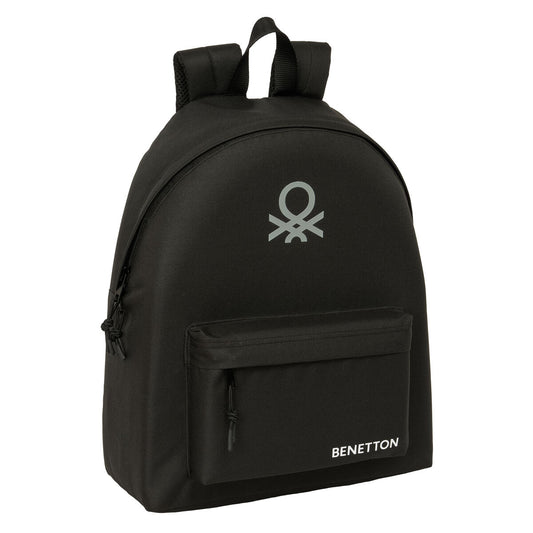 Ghiozdan Benetton Negro Negru 33 x 42 x 15 cm - Birou și papetărie, Material școlar și educațional
