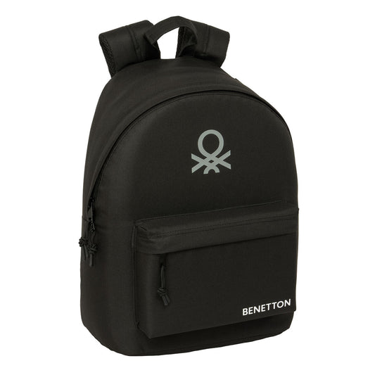 Ghiozdan Benetton benetton basics Negru 31 x 41 x 16 cm - Birou și papetărie, Material școlar și educațional