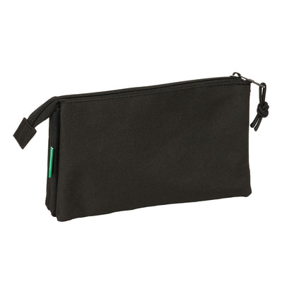 Geantă Universală Benetton Negro Negru 22 x 12 x 3 cm - Birou și papetărie, Material școlar și educațional