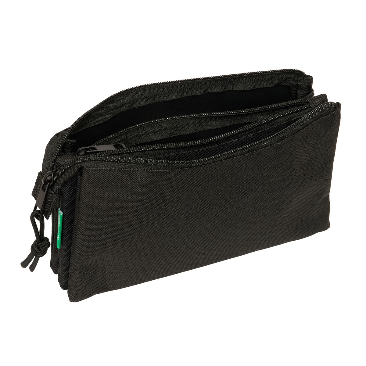 Geantă Universală Benetton Negro Negru 22 x 12 x 3 cm - Birou și papetărie, Material școlar și educațional